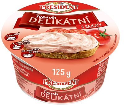 Obrázek Président Delikátní tvaroh s rajčaty 125g