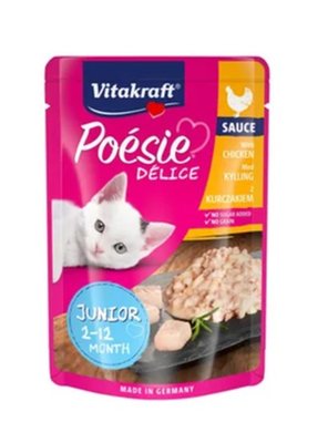 Obrázek Vitakraft Poésie Délice Sauce Junior kuře 85 g