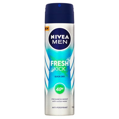 Obrázek Nivea Men Fresh Kick Sprej antiperspirant 150ml