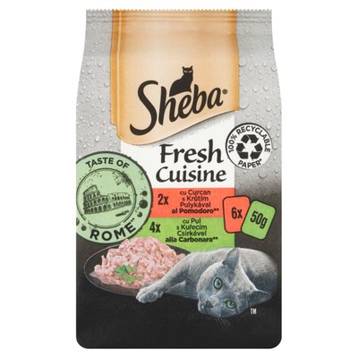 Obrázek Sheba Fresh Cuisine kompletní mokré krmivo pro dospělé kočky 6 x 50g (300g)
