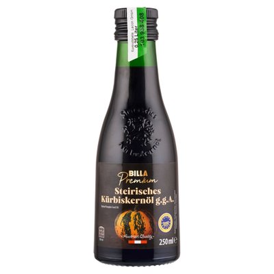 Obrázek BILLA Premium Jedlý olej rostlinný jednodruhový tykvový 250ml