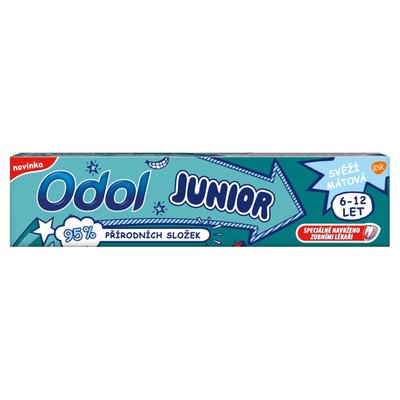 Obrázek Odol Junior 6-12 let svěží mátová zubní pasta s fluoridem 50ml