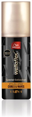 Obrázek Wellaflex lehký stylingový sprej Curls & Waves pro dlouhotrvající pružnost vašich kudrlin a vln 150 ml