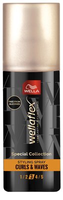 Obrázek Wellaflex lehký stylingový sprej Curls & Waves pro dlouhotrvající pružnost vašich kudrlin a vln 150 ml