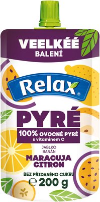 Obrázek Relax 100% pyré jablko banán maracuja citron 200g