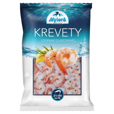 Obrázek Mylord Krevety loupané glazované s ocáskem 31/40 ks/lb 250g