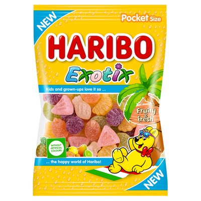 Obrázek Haribo Exotix želé s ovocnou příchutí 80g