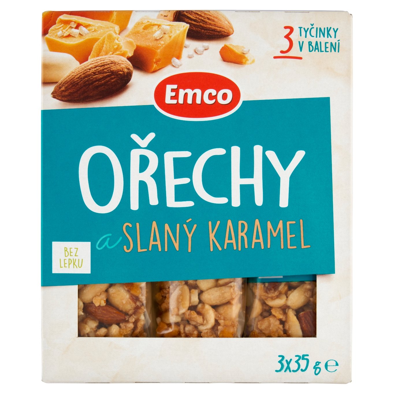 Emco Ořechy a slaný karamel 3 x 35g BILLA
