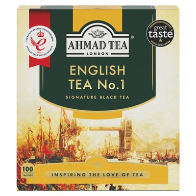 Obrázek Ahmad Tea English Tea No. 1 černý čaj aromatizovaný s příchutí bergamotu 100 x 2g (200g)