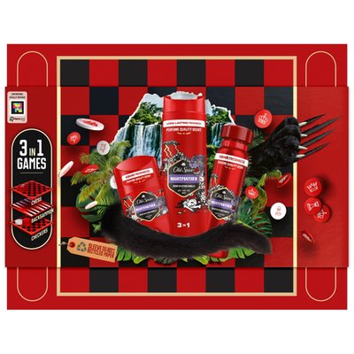 Obrázek Old Spice Night Panther Gamebox Gift Set With Deodorant Spray, Stick, Shower Gel