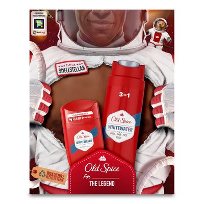 Obrázek Old Spice Astronaut Pro Muže, Dárková Sada S Tuhým Deodorantem A Sprchovým Gelem Whitewater