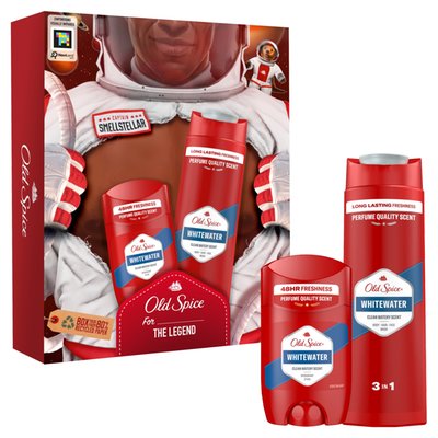 Obrázek Old Spice Whitewater Astronaut Dárková Sada S Tuhým Deodorantem A Sprchovým Gelem