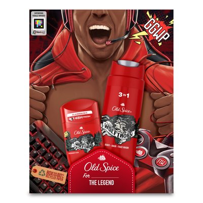 Obrázek Old Spice Gamer Pro Muže, Dárková Sada S Deodorantem Ve Spreji A Sprchovým Gelem Wolfthorn