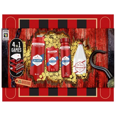 Obrázek Old Spice Whitewater Gift Set, Deodorant Spray, Stick, Shower Gel, Aftershave