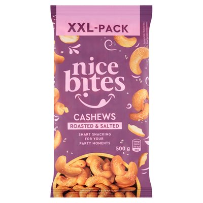 Obrázek Nice Bites Kešu ořechy jádra pražená solená 500g