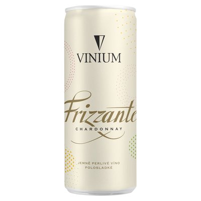 Obrázek Vinium Frizzante Chardonnay jemně perlivé víno polosladké 250ml