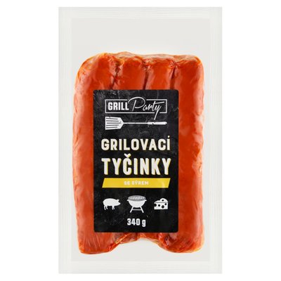 Obrázek ŠETŘÍME JÍDLEM: Grilovací masové tyčinky sýrové 340 g