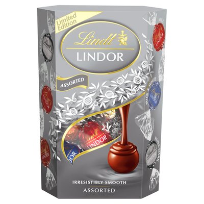 Obrázek Lindt Lindor Směs mléčné a hořké čokolády s jemnou tekutou náplní 200g