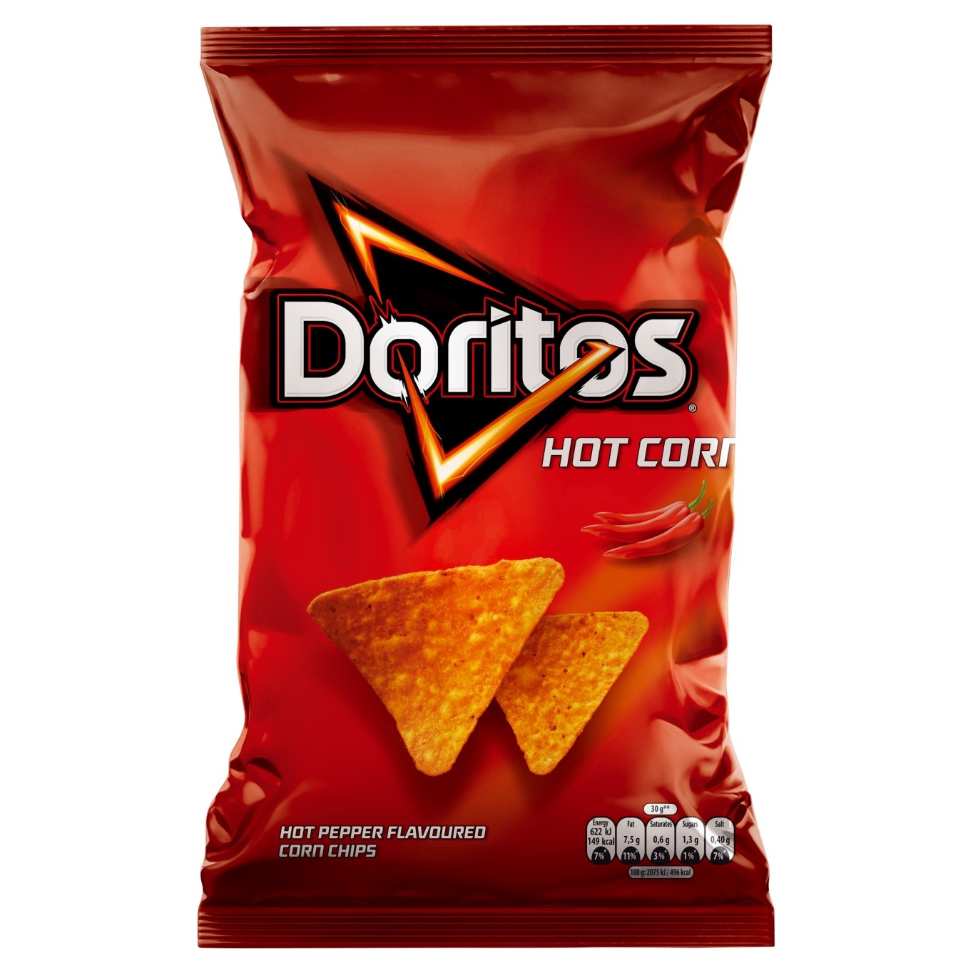 Doritos Kukuřičné lupínky s příchutí pálivé papriky 100g