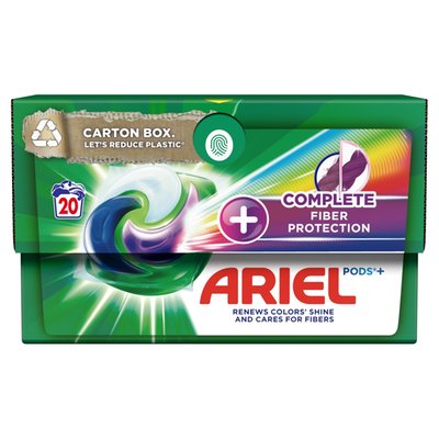 Obrázek Ariel + Complete Fiber Protection All-in-1 PODS, Kapsle Na Praní, 20 Praní