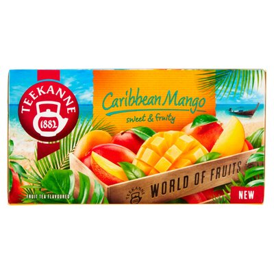Obrázek Teekanne World of Fruits Caribbean Mango ovocno-bylinný čaj 20 x 2,25g (45g)