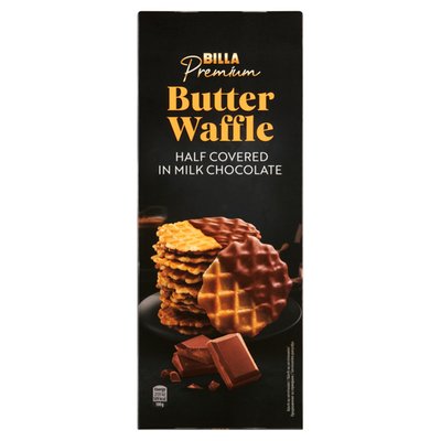 Obrázek BILLA Premium Máslové sušenky polomáčené v mléčné čokoládě 110g