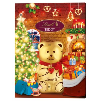 Obrázek Lindt Teddy mléčná čokoláda, bílá a mléčná čokoláda s různými náplněmi 170g