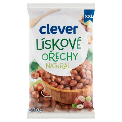 Obrázek clever Lískové ořechy natural 500g