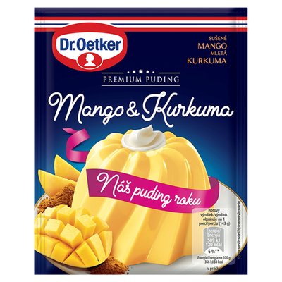 Obrázek Dr. Oetker Premium Puding Mango & kurkuma 40g