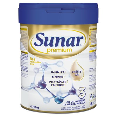 Obrázek Sunar Premium 3 batolecí mléko, 700g