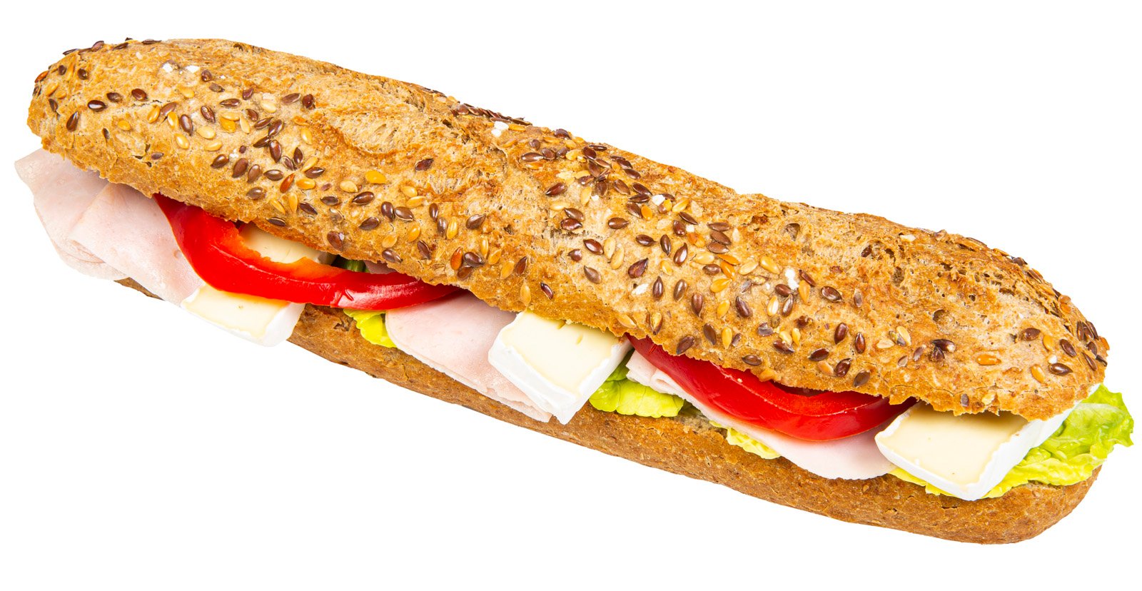 Czech Republic product data sample: Kornbageta se šunkou a camembertem