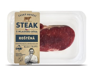 Obrázek ŠETŘÍME JÍDLEM: Hovězí steak z roštěné, 300g SKIN býk