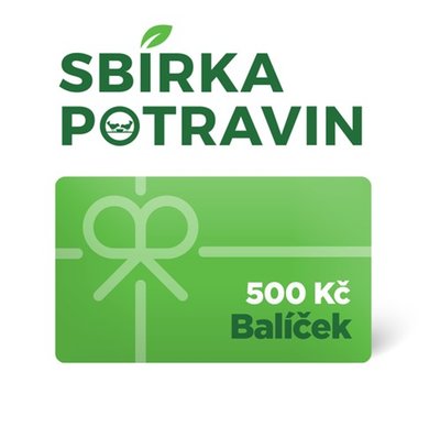Obrázek Sbírka potravin balíček 500Kč
