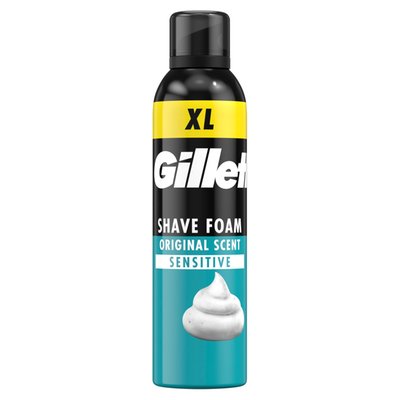 Obrázek Gillette Classic Pěna Na Holení Sensitive Pro Citlivou Pokožku, 300ml