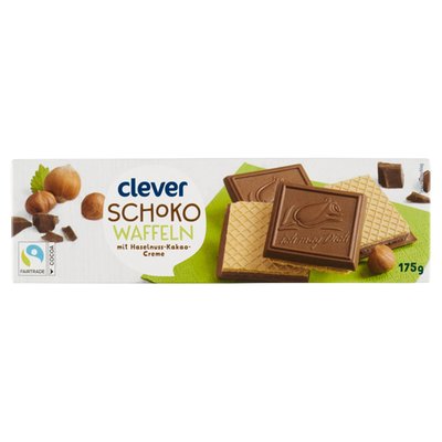 Obrázek clever Oplatky s lískooříškovou náplní polomáčené v mléčné čokoládě 175g