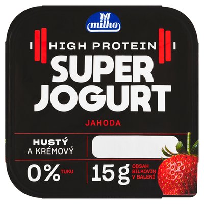 Obrázek Milko High Protein super jogurt jahoda 150g