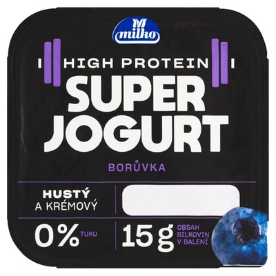 Obrázek Milko High Protein super jogurt borůvka 150g