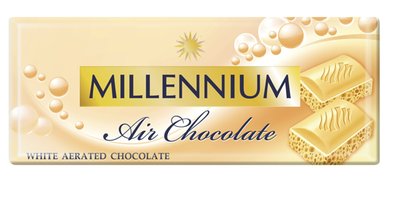 Obrázek Millennium bublinková čokoláda bílá 90g