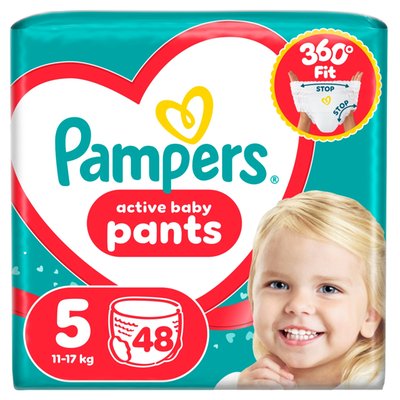Obrázek Pampers Active Baby Plenkové Kalhotky, Velikost 5, 48 Kusů, 11kg-17kg