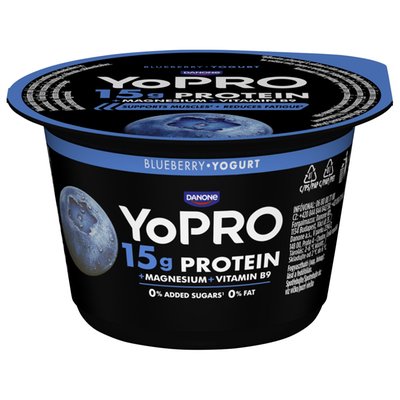 Obrázek YOPRO Odtučněný jogurt - Borůvka 160g