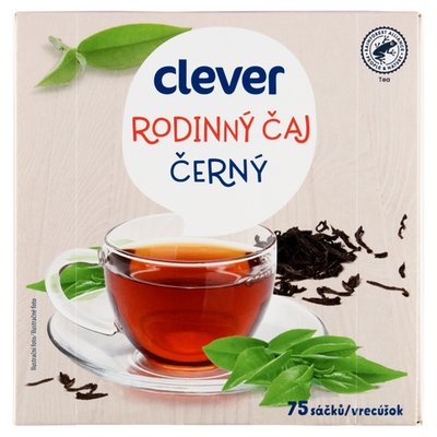 Obrázek clever Rodinný čaj černý 75 x 1,5g (112,5g)