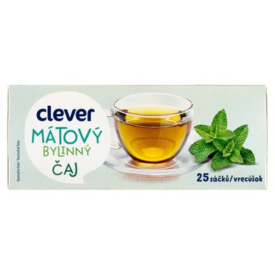 Obrázek clever Mátový bylinný čaj 25 x 1,5g (37,5g)
