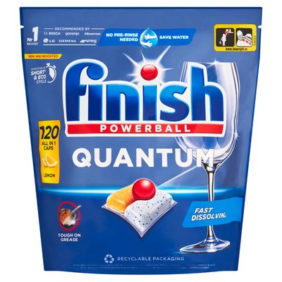 Obrázek Finish Powerball Quantum All in 1 Lemon kapsle do myčky nádobí 120 ks 1248g