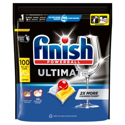 Obrázek Finish Ultimate kapsle do myčky nádobí - Lemon 100 ks