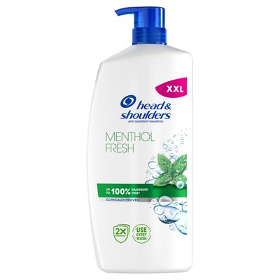 Obrázek Head & Shoulders Menthol Fresh Šampon proti Lupům, 800 ml Pumpička. Každodenní Použití
