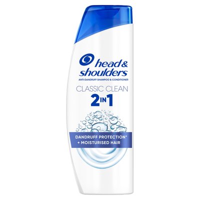 Obrázek Head & Shoulders Classic Clean 2in1 Šampon proti Lupům 330 ml. Čistá Osvěžující Vůně