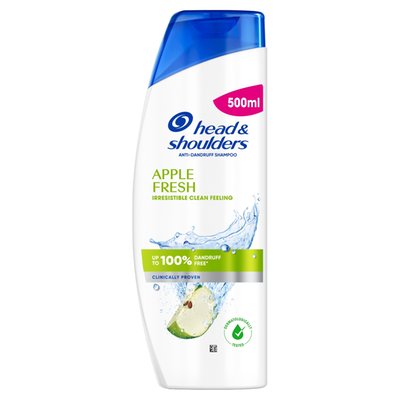 Obrázek Head & Shoulders Apple Fresh Šampon Proti Lupům 500ml. Působí proti Lupům, Mastnotě a Svědivosti