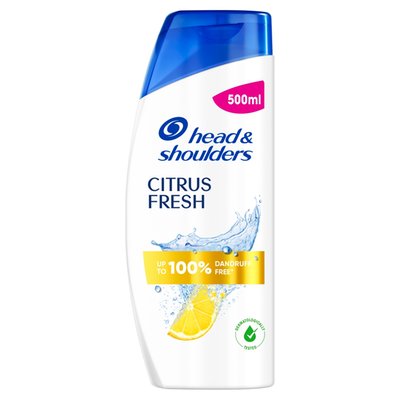 Obrázek Head & Shoulders Citrus Fresh  Šampon Proti Lupům 500ml. Působí proti Lupům, Mastnotě a Svědivosti