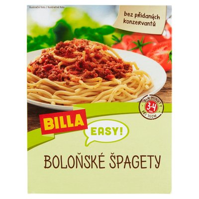Obrázek ŠETŘÍME JÍDLEM: BILLA EASY Boloňské špagety 350g
