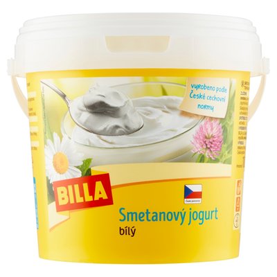 Obrázek ŠETŘÍME JÍDLEM: BILLA Smetanový jogurt bílý 1000g